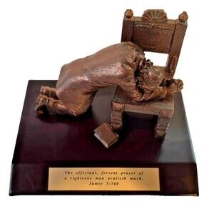 Lighthouse Christian Products Praying Man Seeking God Bronze-like Finish
